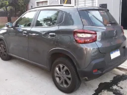 Traseira do Citroën C3 1.6 VTi Feel 2023 cinza-escuro