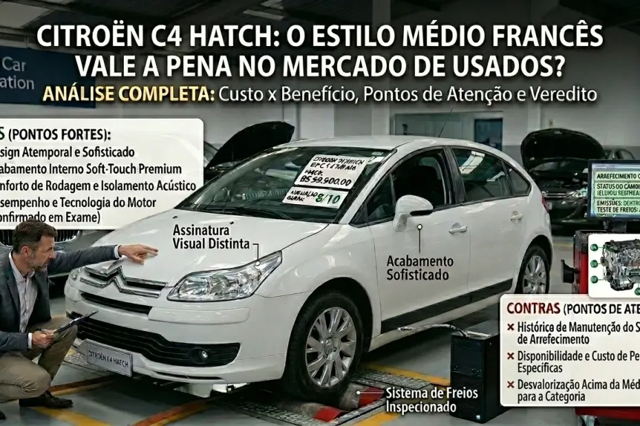 Citroën C4 Hatch: O Estilo Médio Francês Vale a Pena no Mercado de Usados?